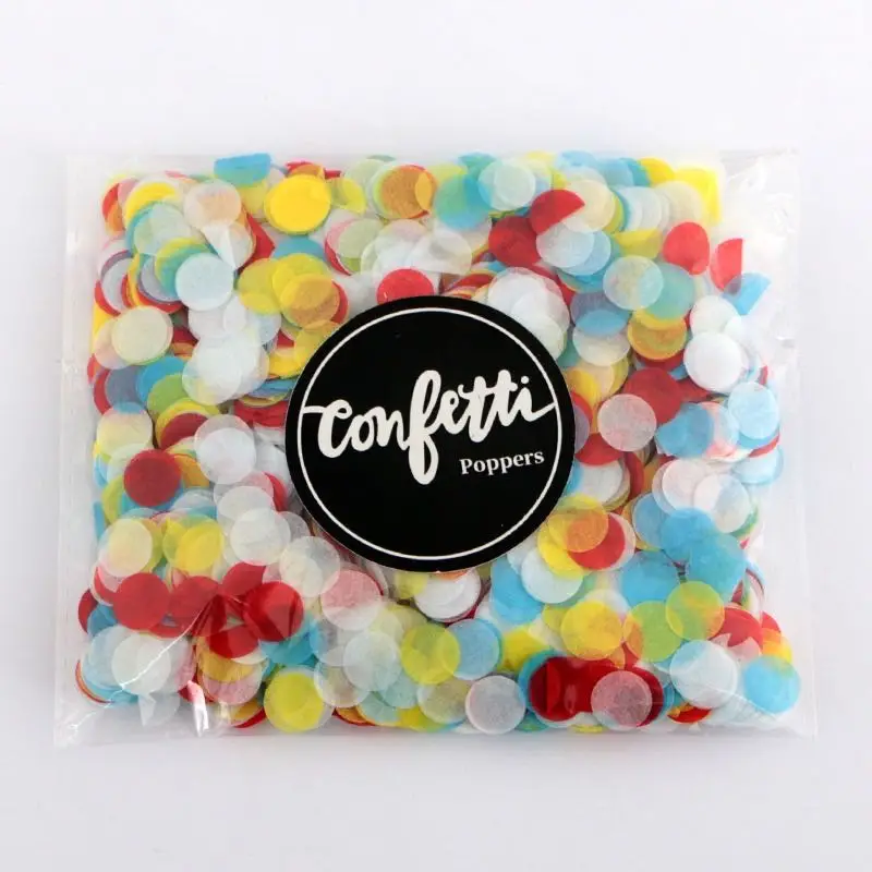 GiveU 1cm Diameter 10g/pack Paper Mix Confetti