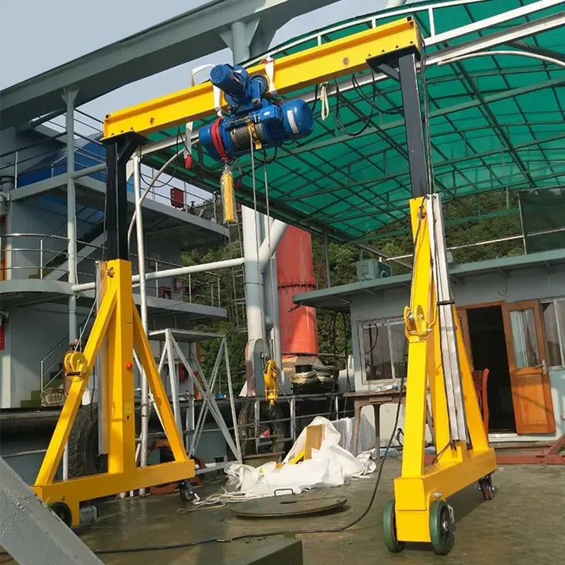 Factory Supply Rail Mounted 2 Ton 5 Ton 10 Ton A Frame Monorail Hoist Single Girder Gantry Crane For Indoor and Outdoor Use