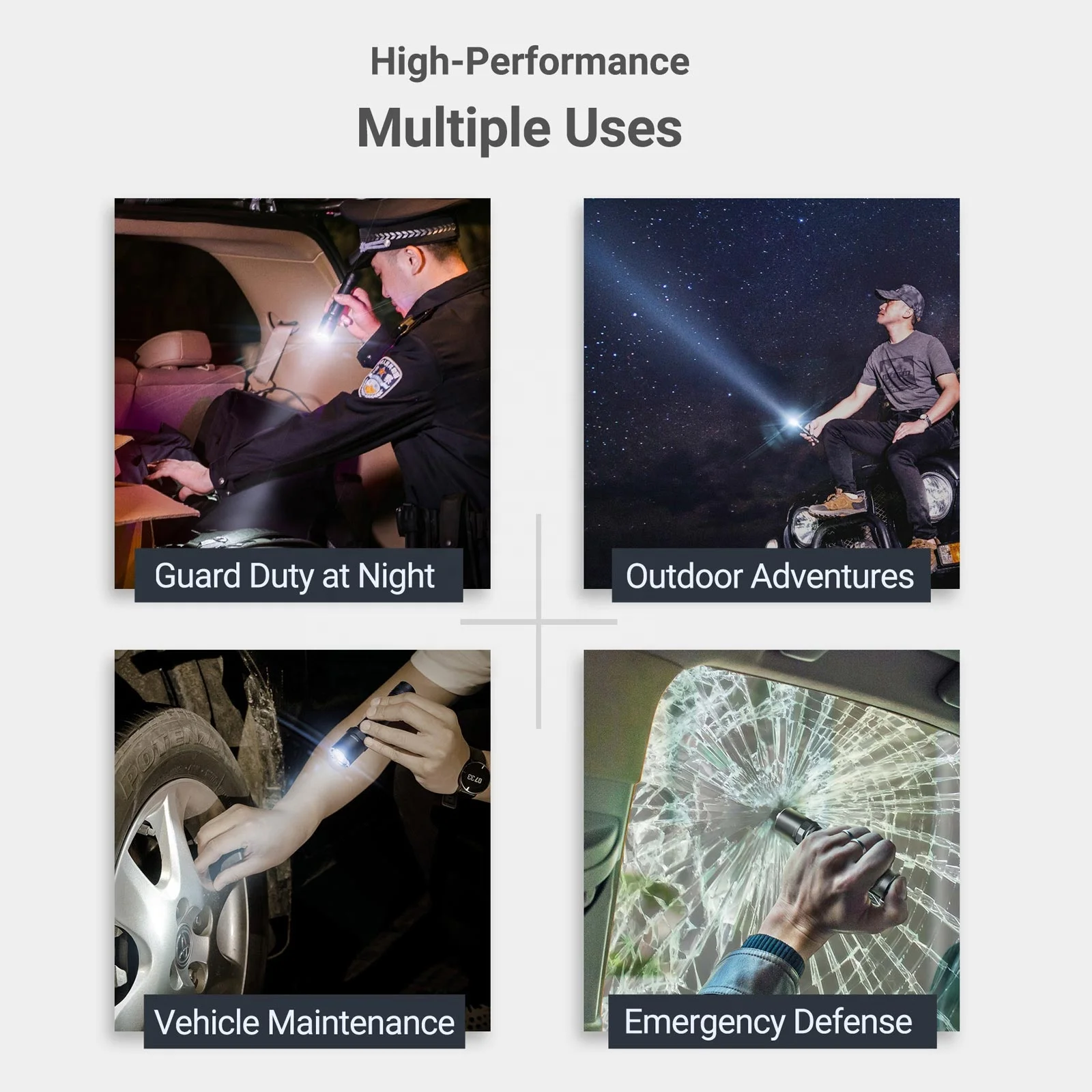 1600 lumen  five years warranty nextorch  linterna stick torch &holster  set Led rechargeable self defense Tactical flashlight