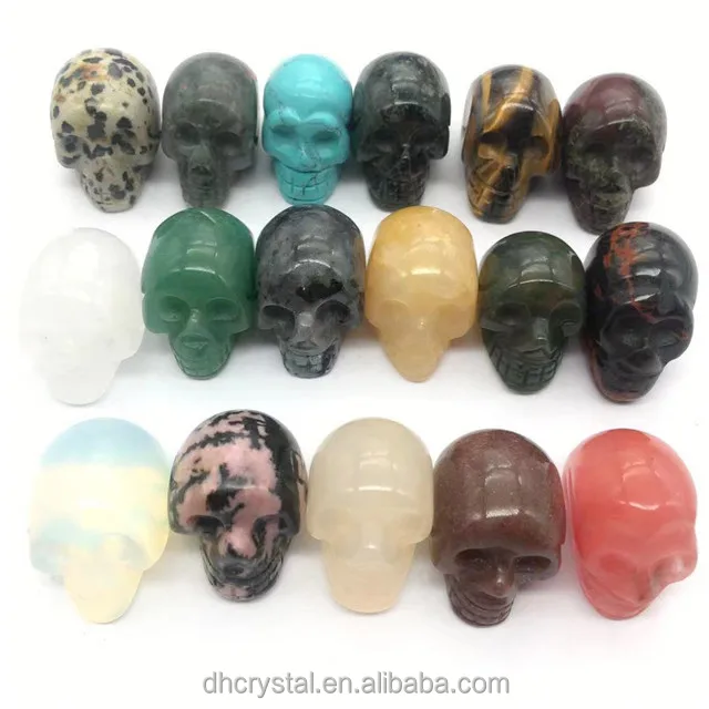 Wholesale crystal crafts spiritual stones crystals healing rose quartz skulls  for Christmas decoration 2023