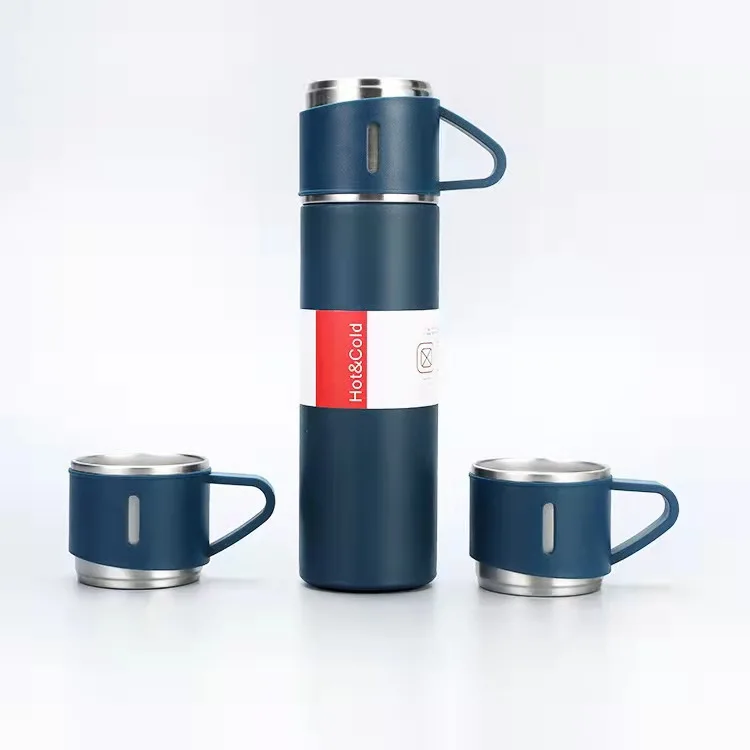 wholesale 304 Stainless Steel Vacuum Thermos Cup with Portable Tote Bag and Gift Box Set  Printing Logo Water Usage Features