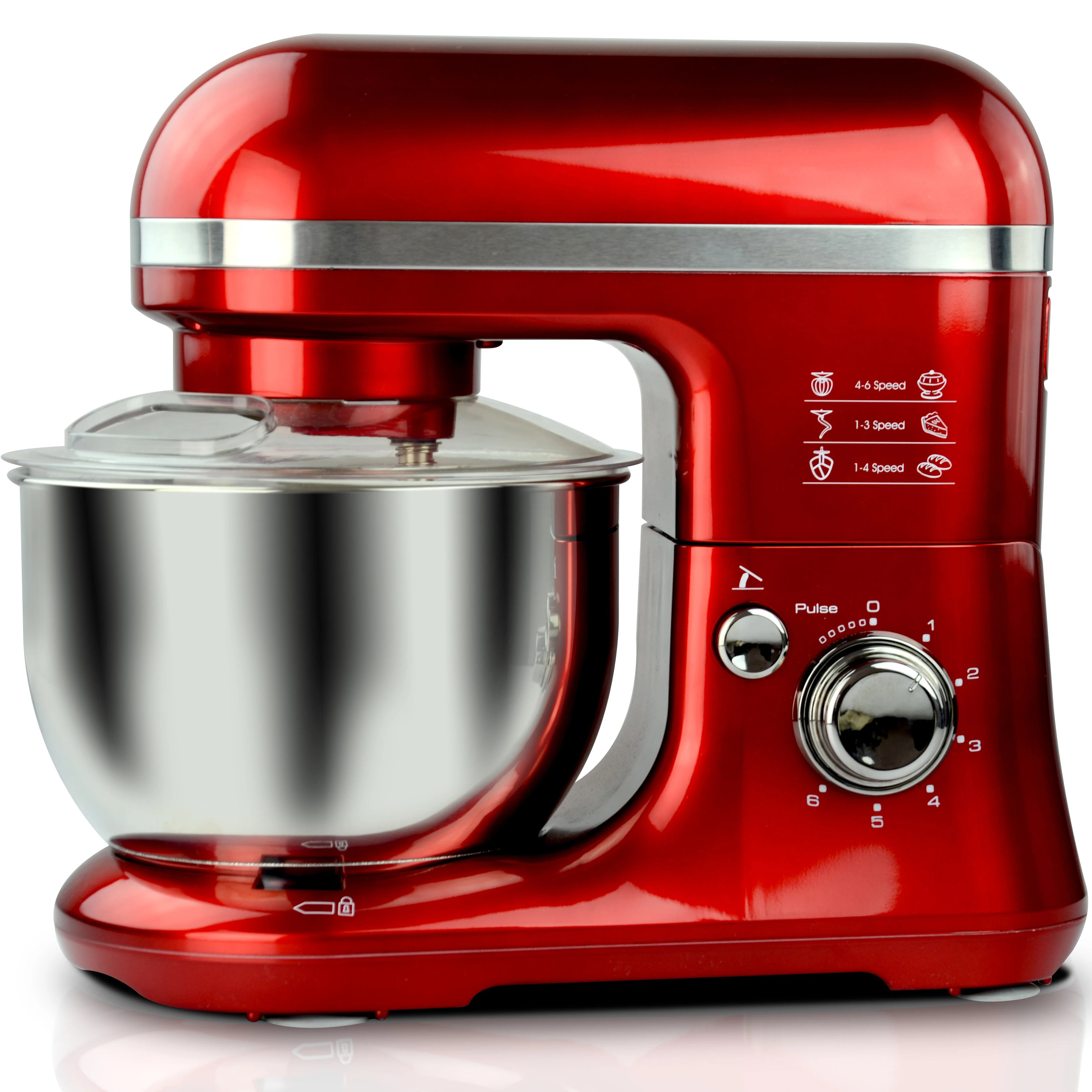 Home 500W Fully Automatic Dough Stand Mixer Bakery Bread Mixer with 4L Stainless Steel Bowl