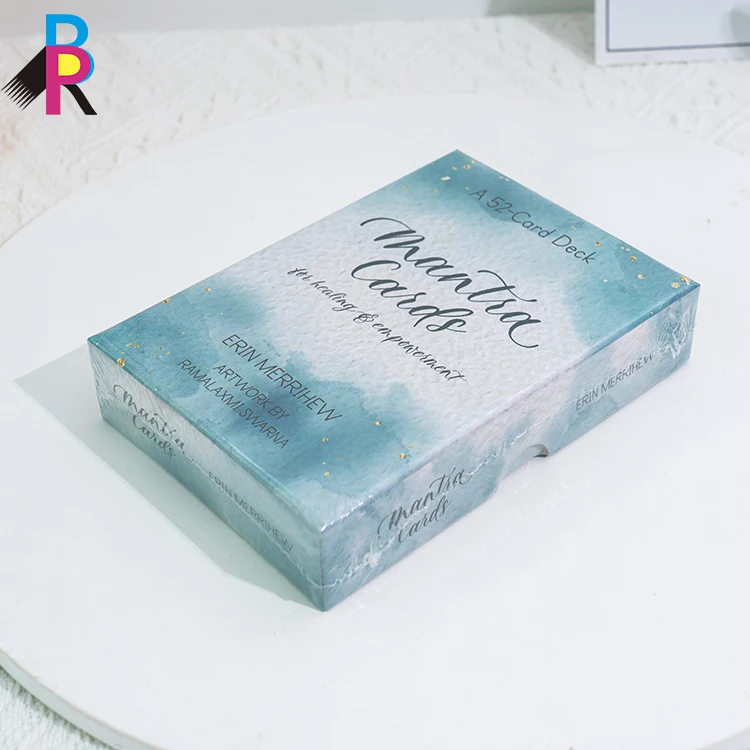 Wholesale  OEM Custom Printing Self Care Gift Box Kit Encouragement Card Deck Perfect Gift Affirmation Cards to Help Yourself