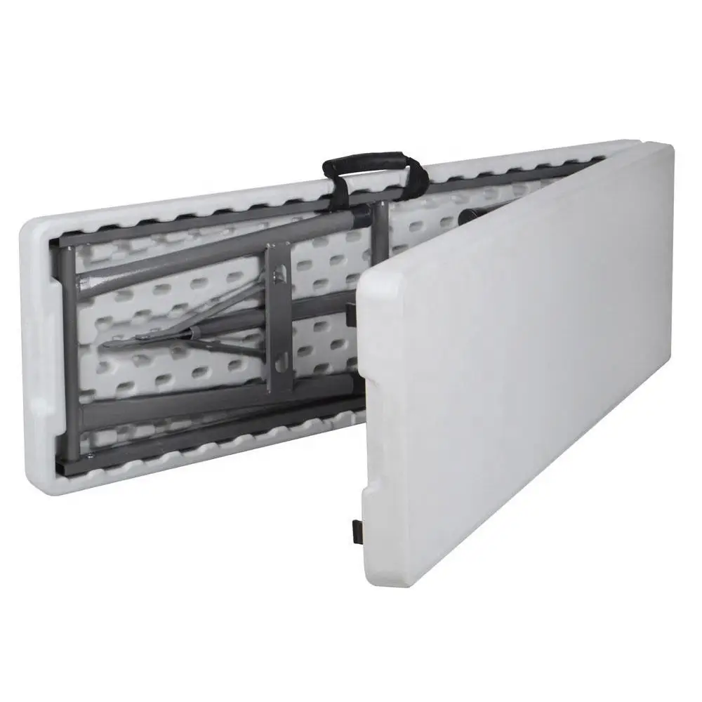 6FT Portable Plastic Camping Dining Folding in Half Bench for Outdoor Picnic Party