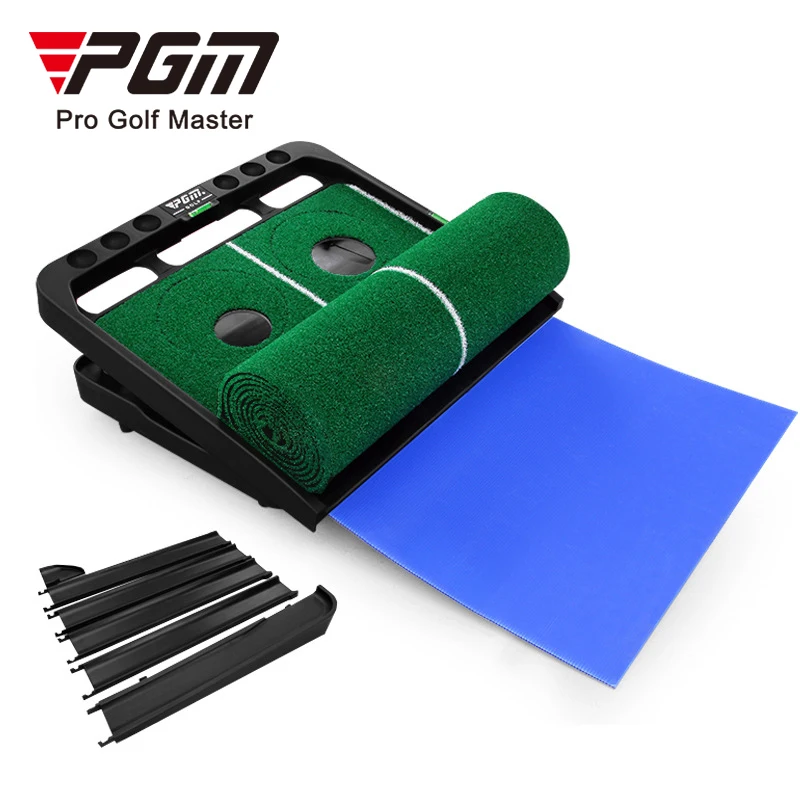 Ball Automatically Returns Adjustable Slope Indoor Use Short Grass Golf Putting Mat