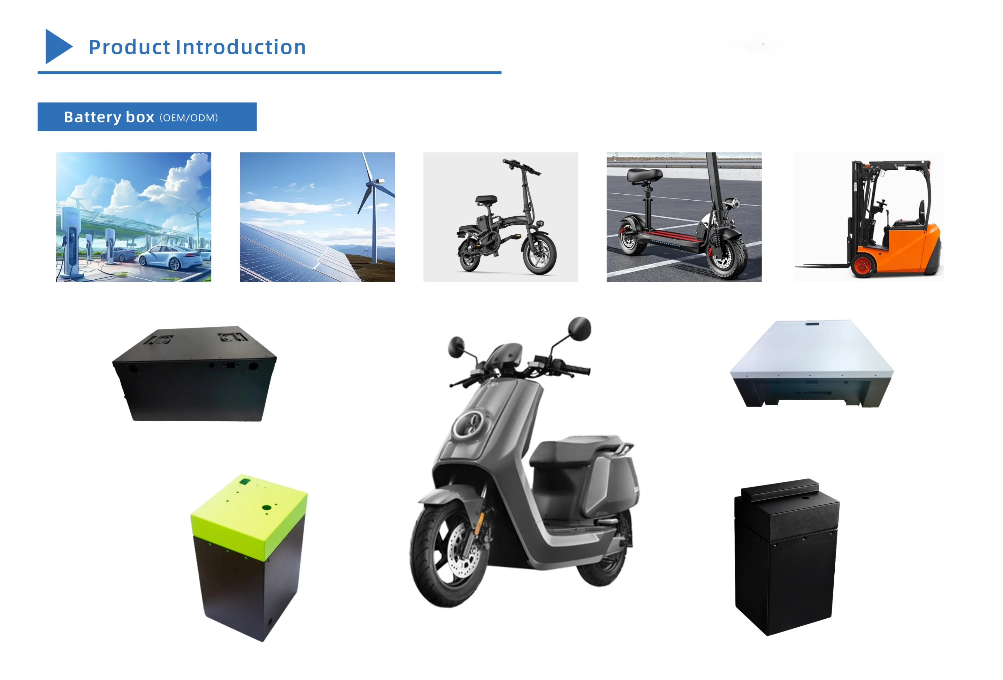 Custom electric motorcycle battery box case diy aluminum battery enclosure box for electric scooter e-bike