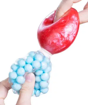 2024 New Arrival Tiktok Hot Selling Two Connected Fidget Stress Relief Squishy sensory Ball Toys