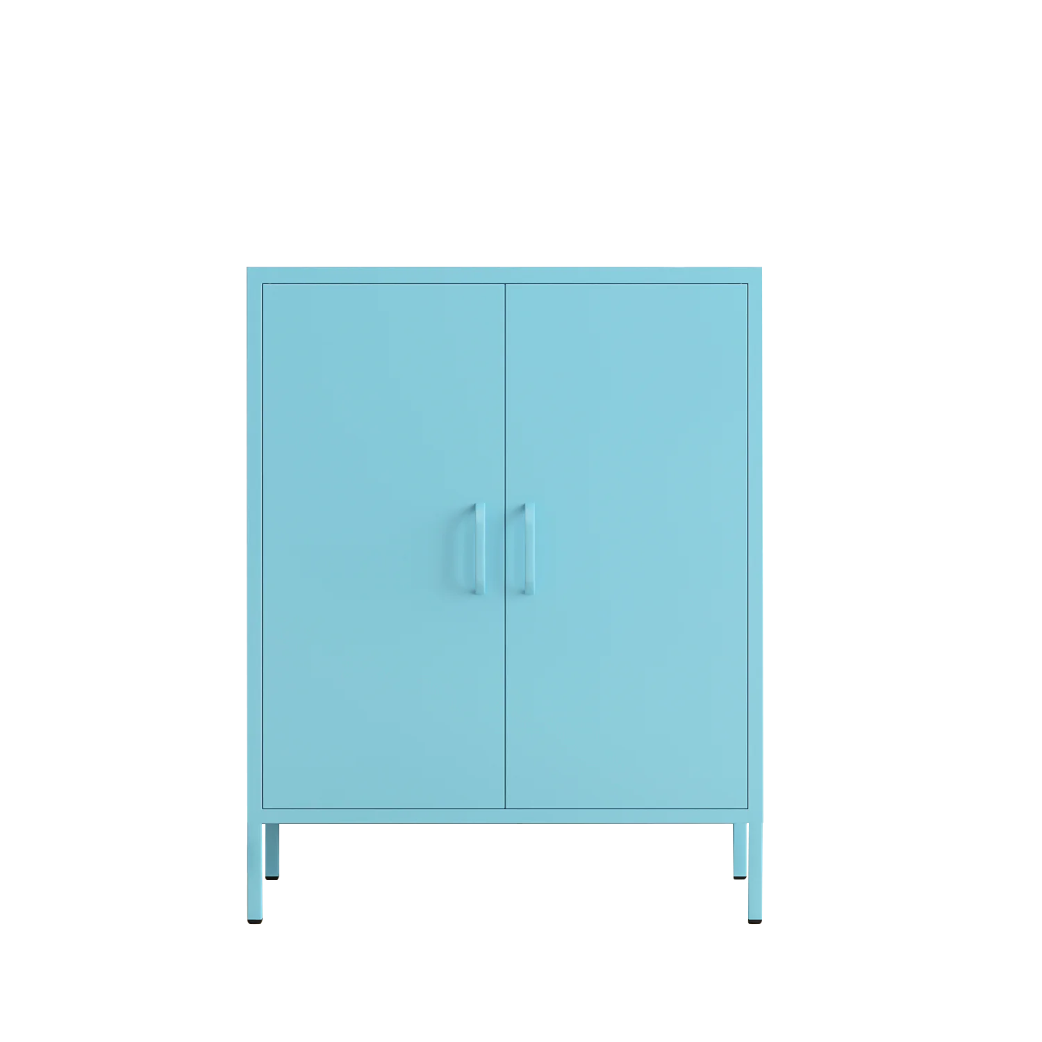 OEM/ODM Home Metal Storage Cabinet Iron Pantry Cabinet with 2 Swing Doors for Kitchen & Bathroom Dining & Living Room Sideboards
