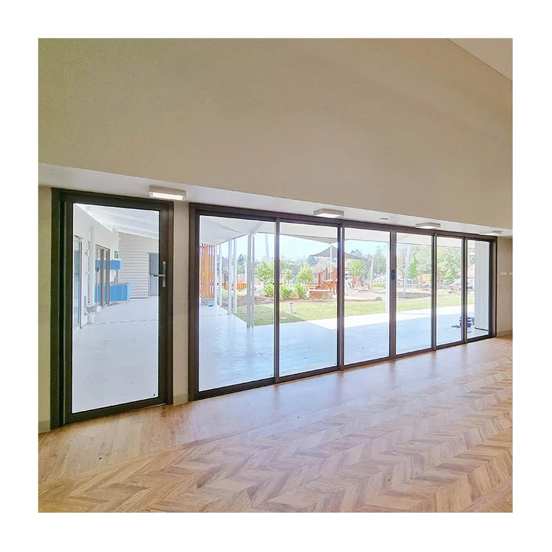Australian Sliding Door Panaromic Windows House Balcony Sliding Glass Door Exterior Double Glazed Glass Aluminium Sliding Doors