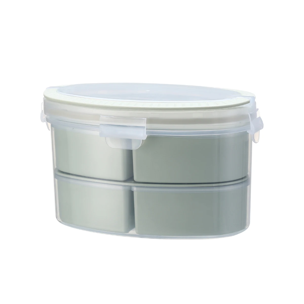 Japanese Style 2 Layers Hard Plastic Kids Bento Lunch Box With Handle