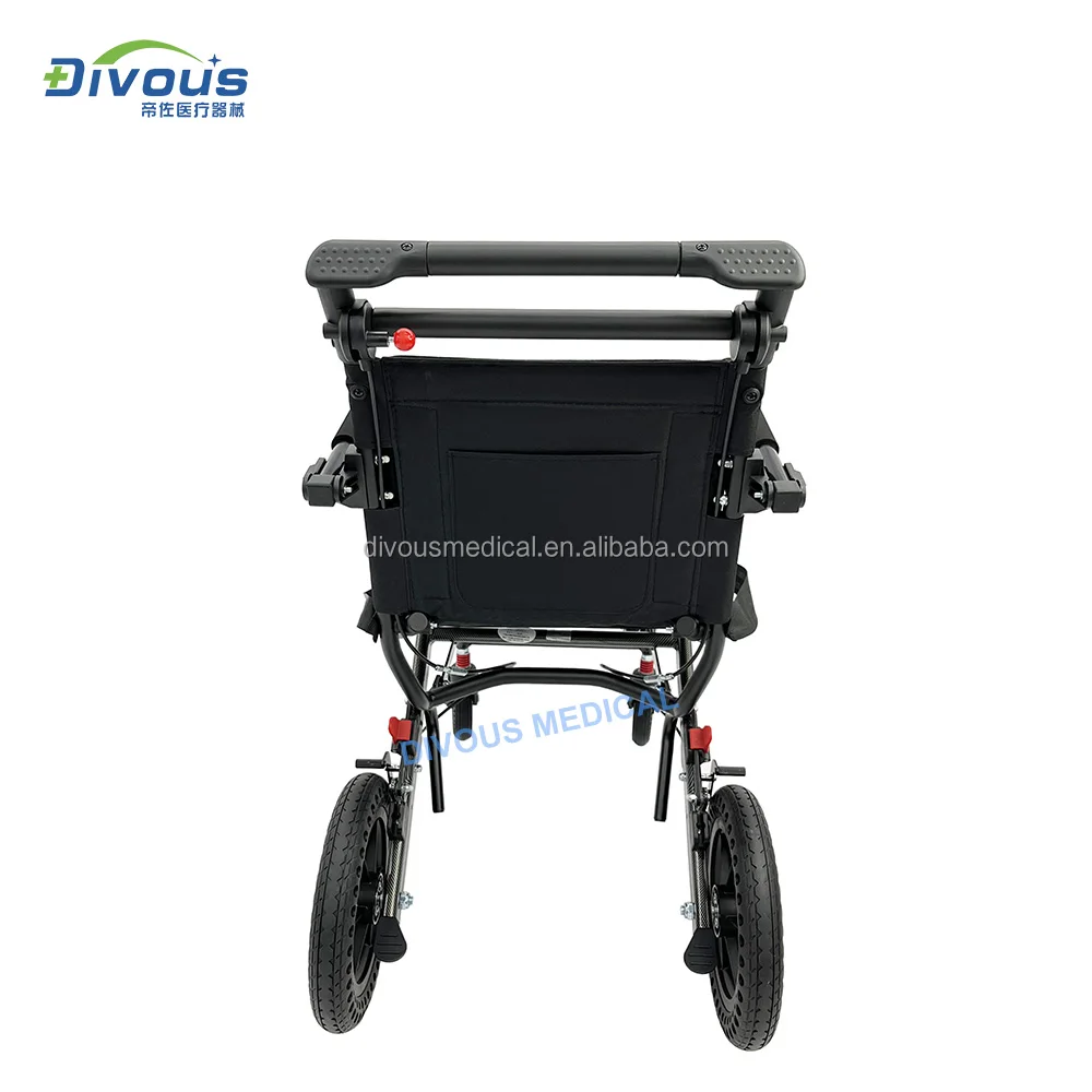 New product high-quality ultra-lightly folding manual travel wheelchair for disabled and  elderly could carry on the plane