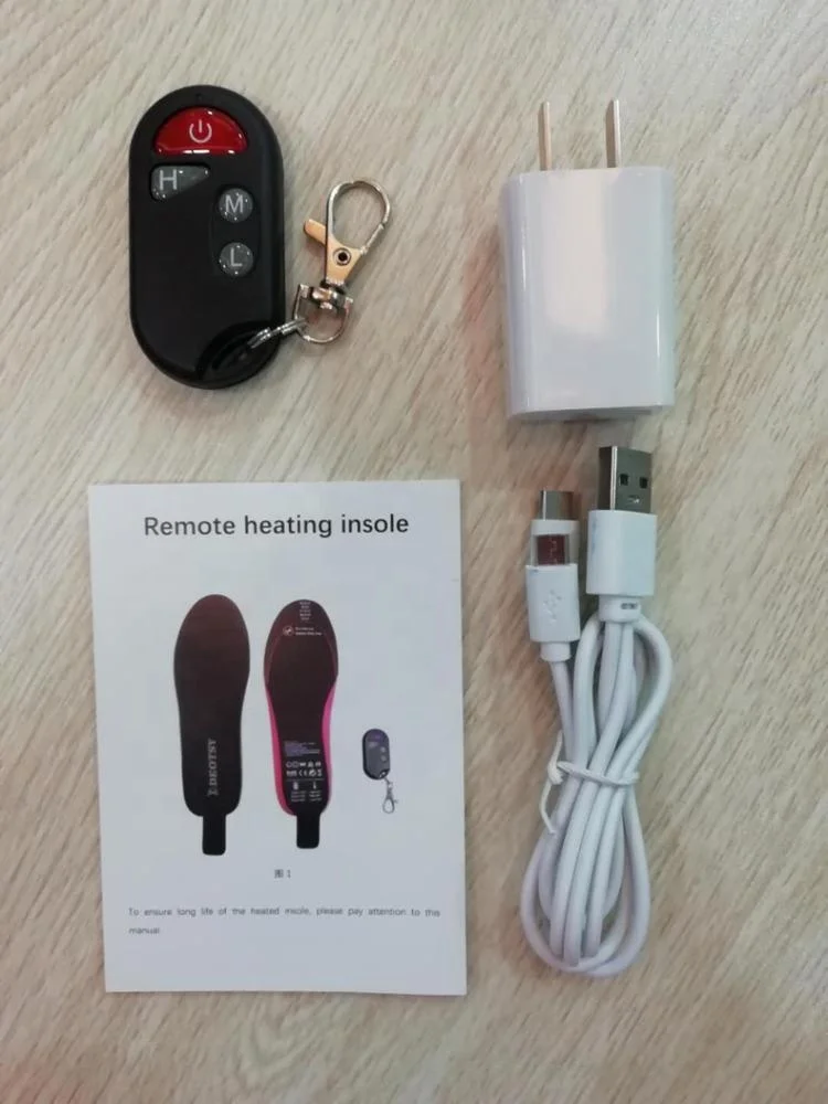 Wireless Electrical Remote Control Rechargeable Hunting Skiing Heated Insoles