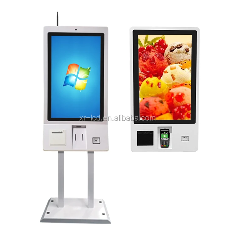 OEM 24 Inch Capacitive Touch Screen Self Service Printer Price Kiosk for Money Machine Order Payment