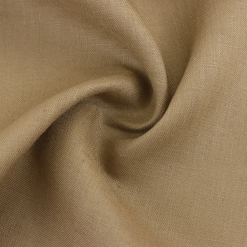 In stock french100 linen fabric for clothes flax crinkle linen suit fabric organic washed pure 100% linen fabric