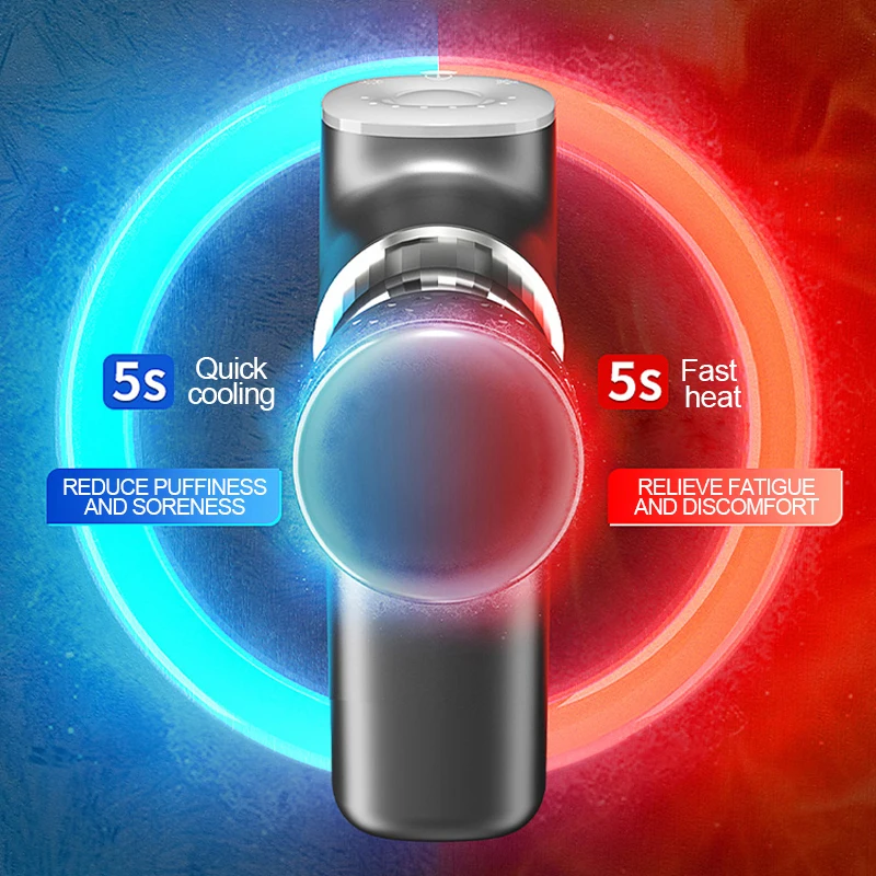 2022 Изысканный Профессиональный массажный пистолет для горячего и холодного пресса Многофункциональный 10 мм фитнес-пистолет