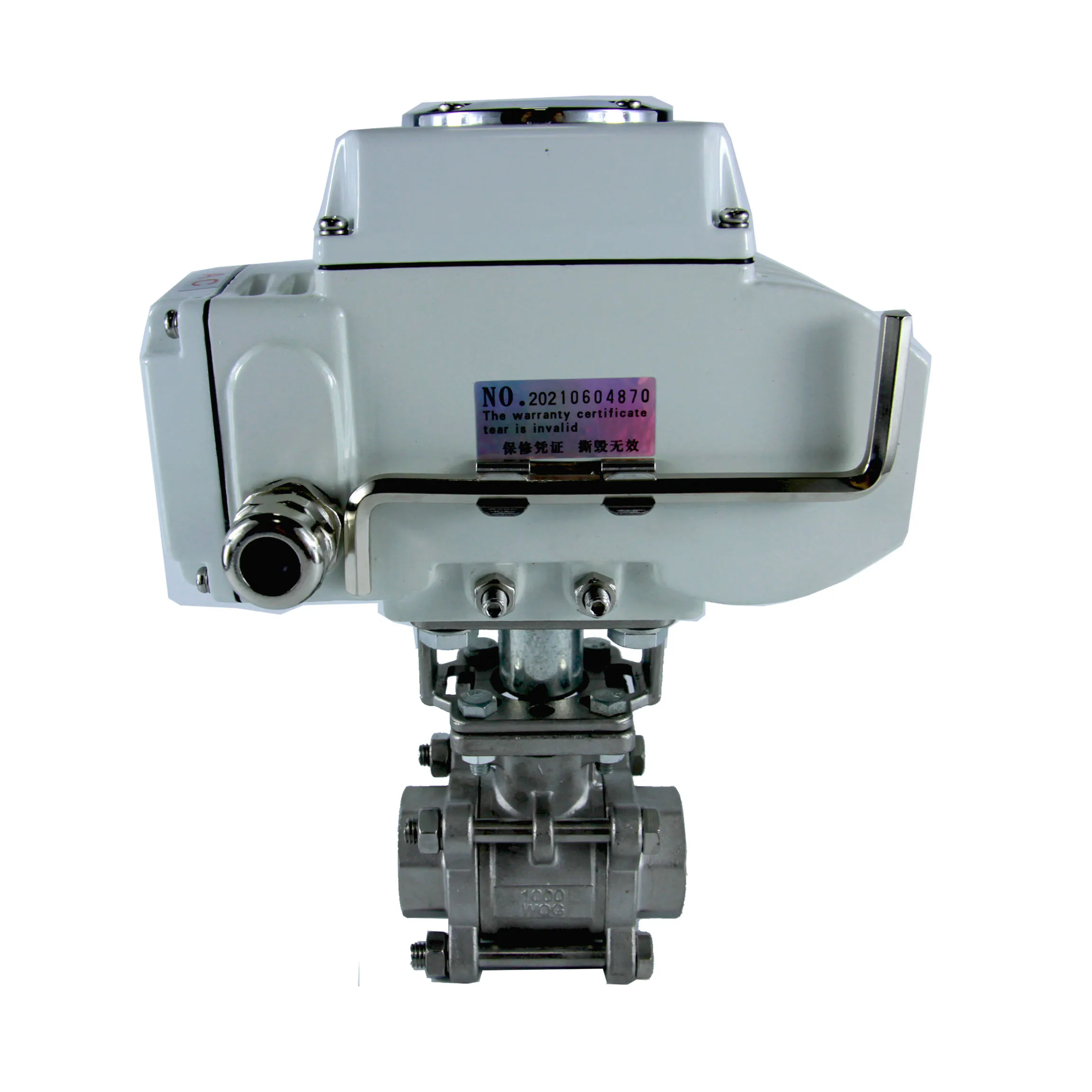  Automatic valve electric actuator high efficiency ss 304 3 pcs 1/2inch DN15 BSPT thread 220v 24v AC DC