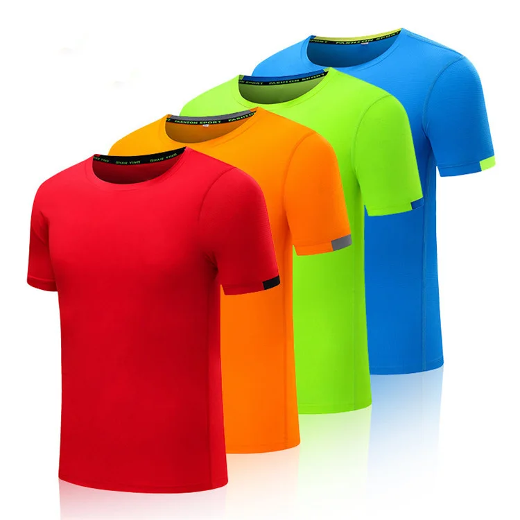 Sublimation Tshirt Blank 100% Polyester Quick Dry Cycling Tshirt Custom Cheap Sports Mens Running Tshirt