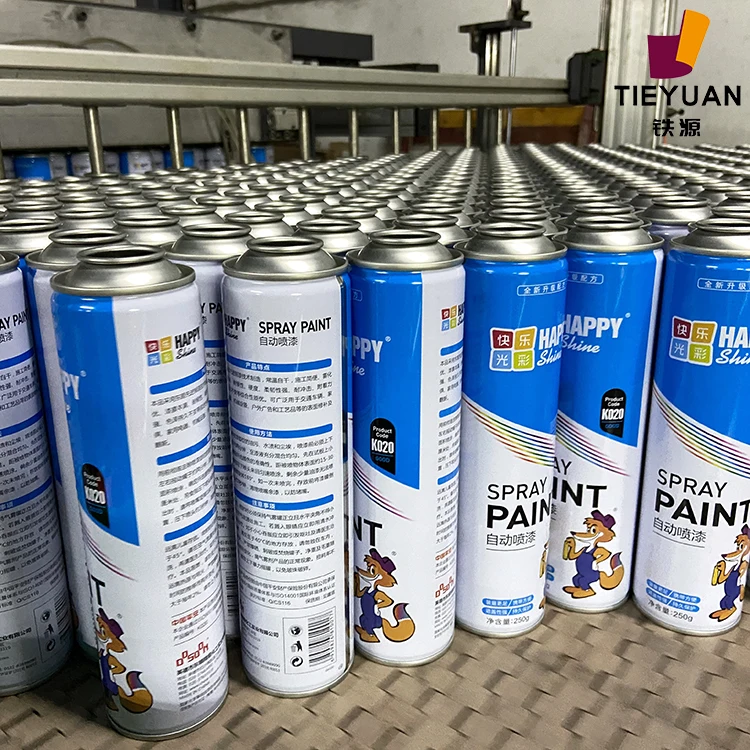 
Customize empty tin aerosol can colorful printing gas oxygen cans 