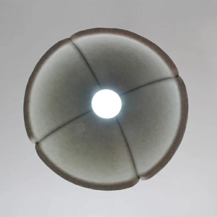 High Quality Recycled Material Felt Lamp Modern Hanging Acoustic Lights Chandeliers Sound Absorbing Fabric Felt Pendant Light