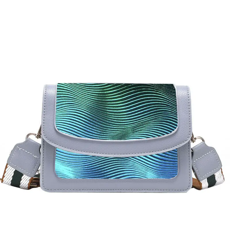 
Embossed WAVED Holographic PU Leather Fabric Metallic Iridescent Sheets Craft Faux Leather Sheets 