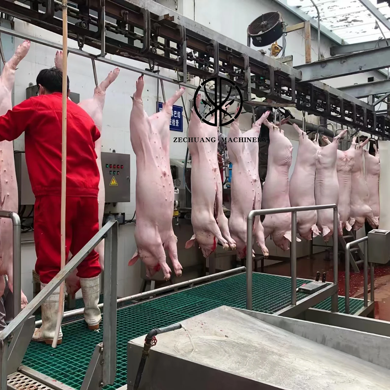 Professional Supplier Pig Abattoir Equipment Design Slaughtering Carcass Transportation And Store Convey Rail