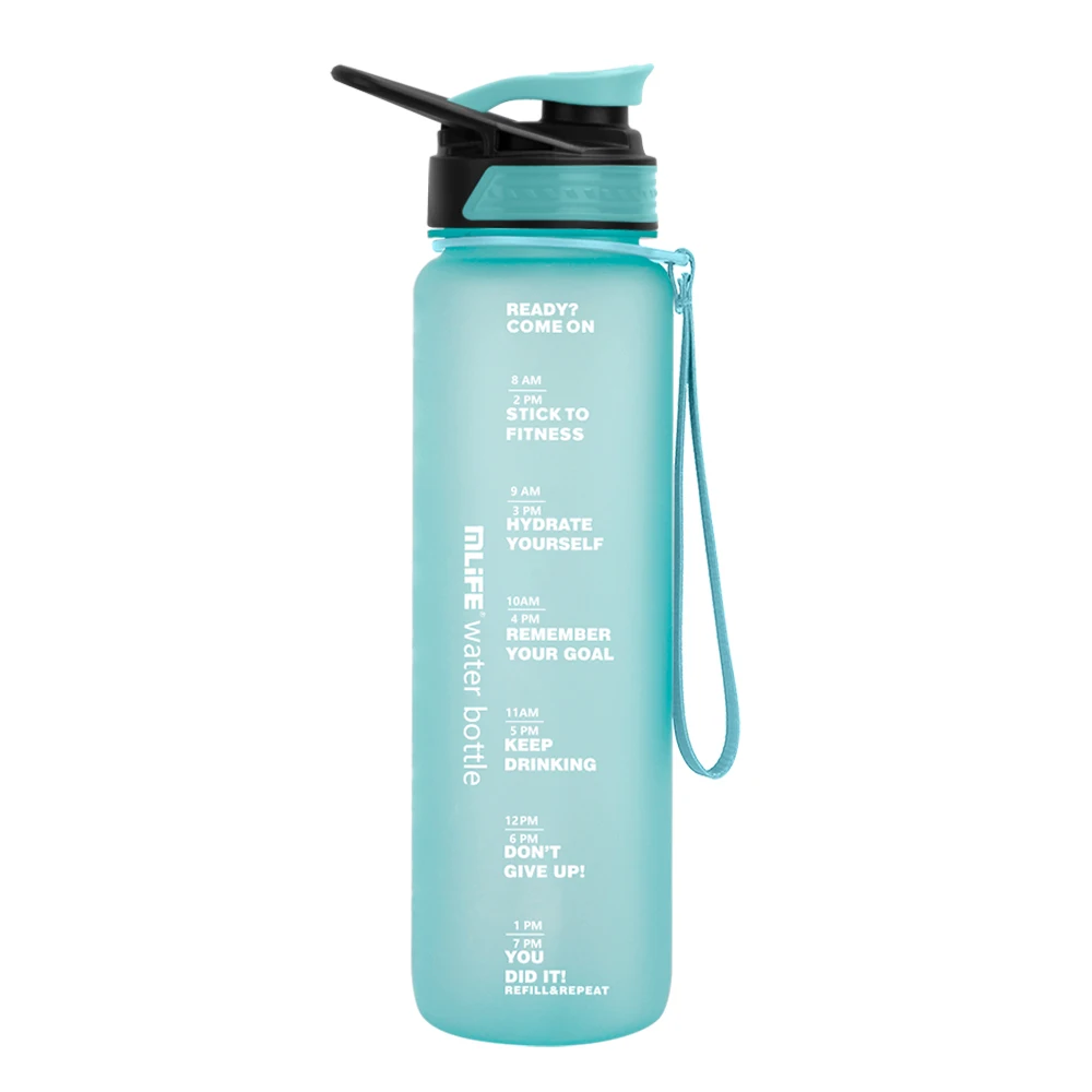 1000ml school water bottle big capacity bpa free kids plastic water bottle with straw