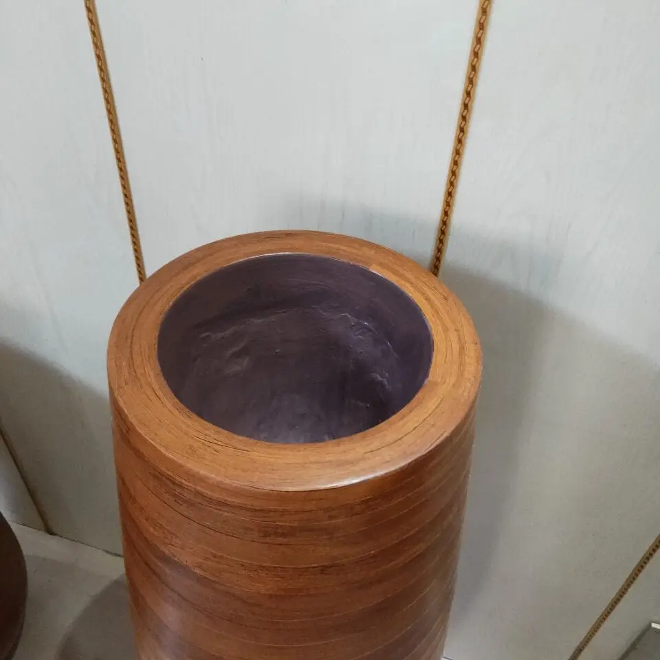 Wood Carving Handmade Fancy Style Vase Mango Wood Vase