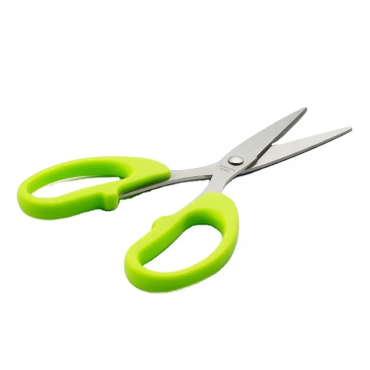 S2-1119A Stainless Steel Office Scissors Household Paper Cutting Plastic Handle Stationary Scissors