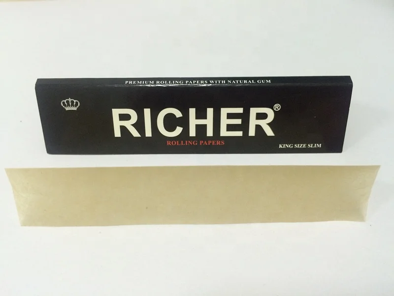 King Size Slim Unbleached 14gsm Hemp Smoking Paper