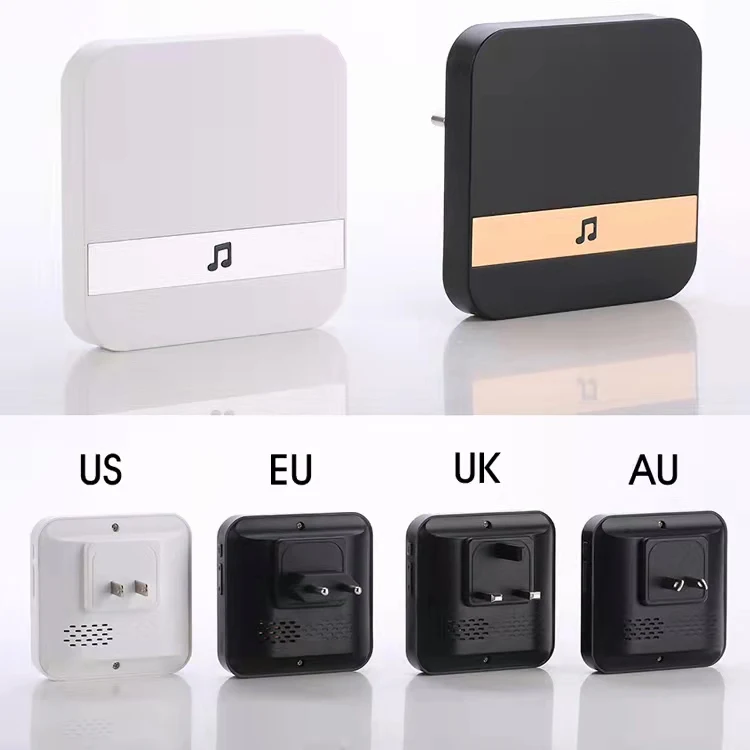 Wireless Smart Home Apartment Chime Alarm Security for WiFi 1080P Video Doorbell Camera System Tuya/Smart Life App