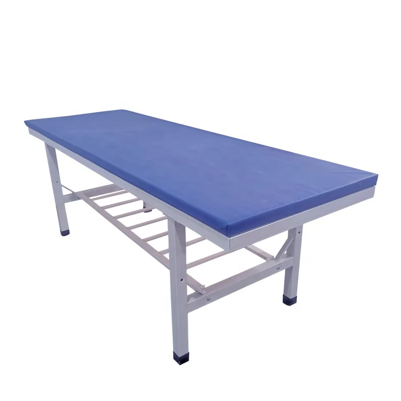 Простая плоская Больничная кровать медицинская клиника для осмотра пациента клиники