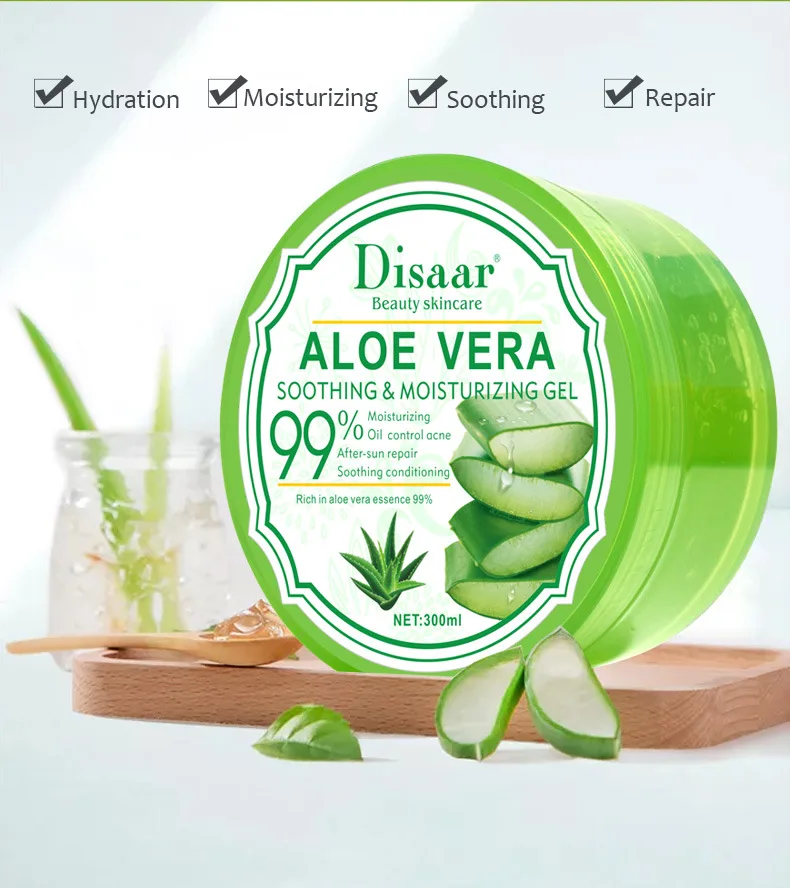  For Acne And Moisturizers Facial Skin Body Care Cosmetics 99% Natural Aloe Vera Soothing
