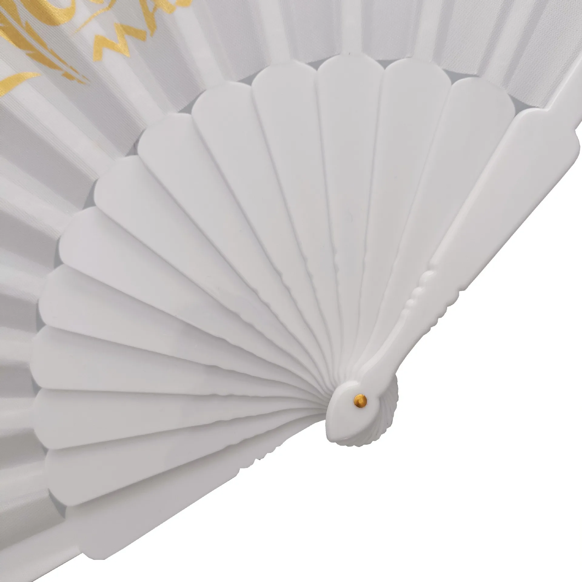 promotional personality Home decorative white paper custom printed UV portable folded plastic rib