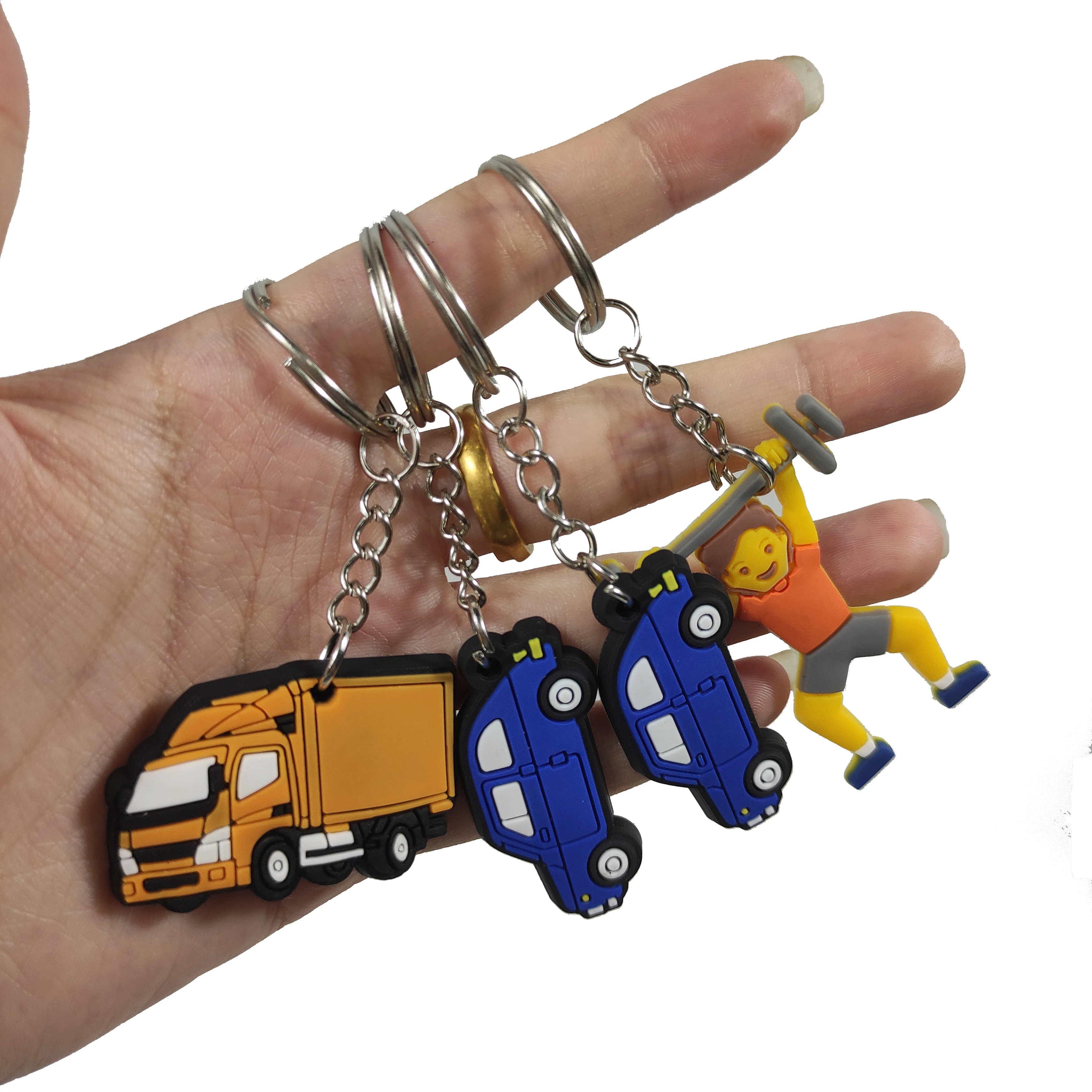 Custom logo keychain 3d pvc keychain Silicone Keyring pvc rubber key ring Personalized customizable keychain