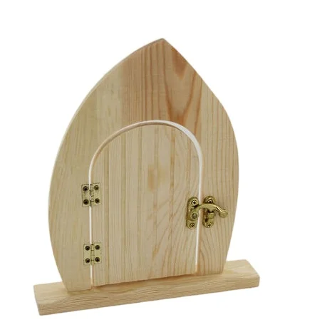 Doll House Miniature Colorful Wooden Door Furniture, Home Accessories DIY to be Painted DO IT YOURSELF