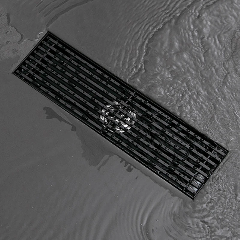 Customized Bathroom Drainer Insert Conceal Invisible Rectangle shower Anti-odor Strainer Stainless steel Floor Drain