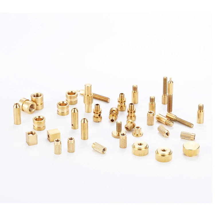 customized knuckle brass screw parts cnc turning service brass electrical parts cnc machining service