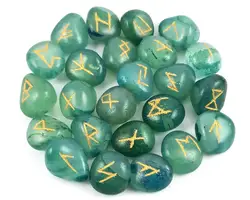 Mix Onyx Gemstone engraved rune sets onyx gemstone viking runes for healing and meditation onyx tumbled runes stones