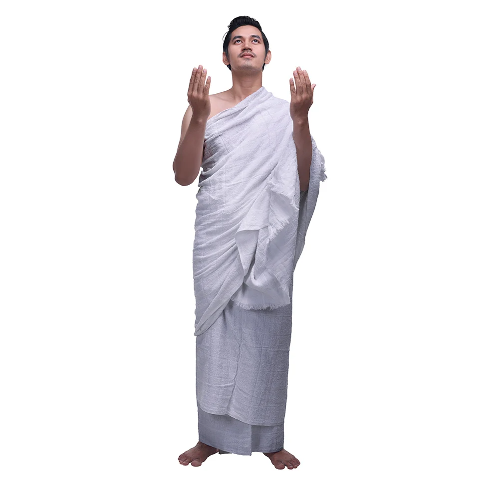 100%cotton ihram towel men ihram set pilgrimage clothes handuk turki tube muslim arab hajj ihram umrah towel