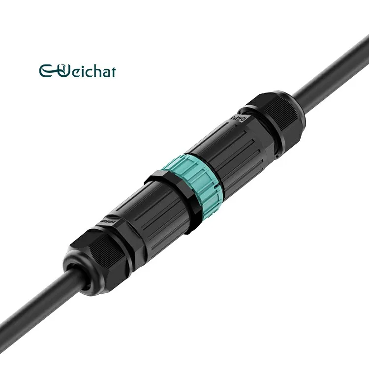 E-Weichat Manufacturer M28 5 Pin Pluggable Male Female Cable Connecting Outdoor Led Screen Lighting IP68 Waterproof Connector