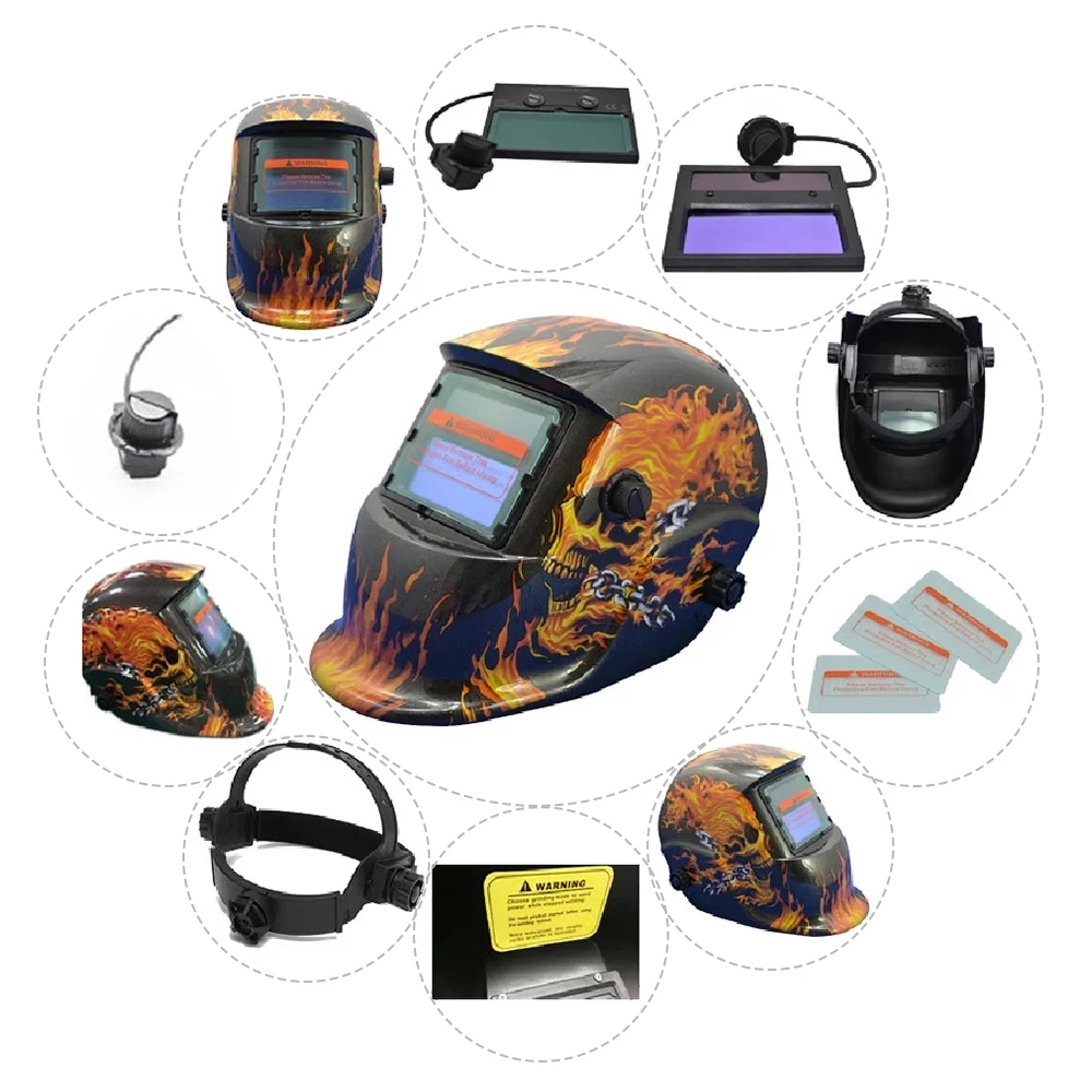 DMK High Performance Laser Safety Helmet Anti Radiation Protection for Welding Operators Adjustable Durable