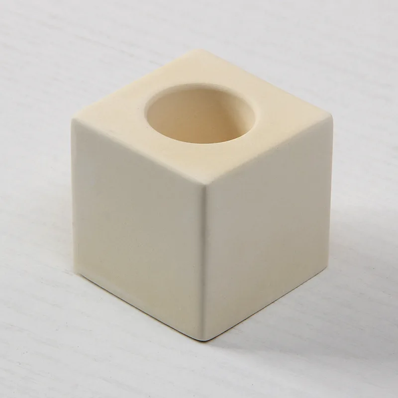Square Bathroom Dry Diatomite Quick Absorption Single Hole Toothbrush Holder