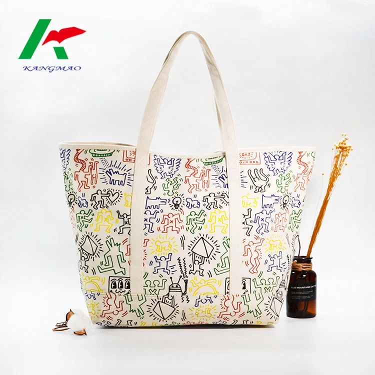 High Quality Reusable Cheap Custom Logo Cotton Canvas Beach Bag, Cotton Canvas Tote Shopping Bag