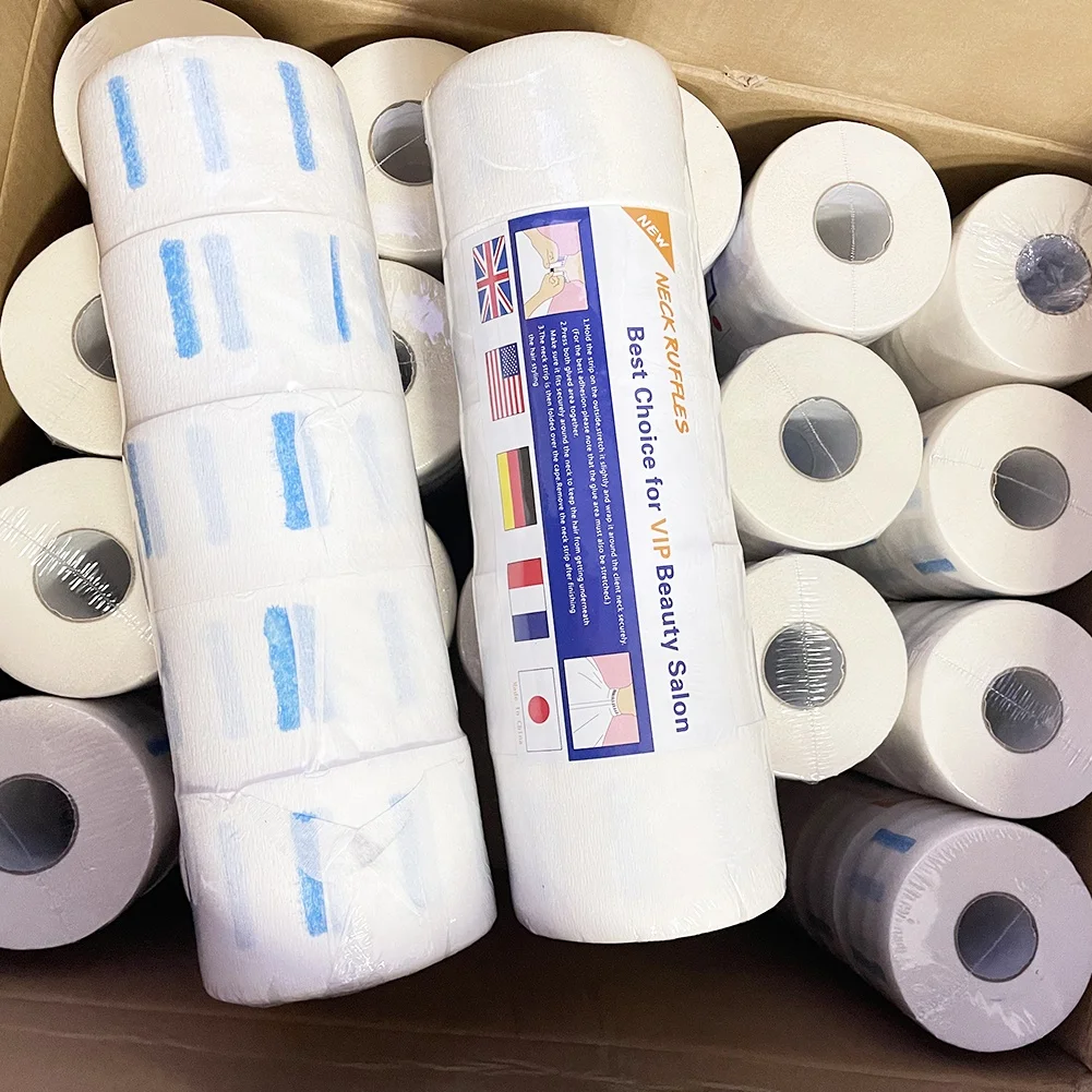 Wholesale Disposable Barber Paper Neck Strips Disposable Neck Paper for Salon