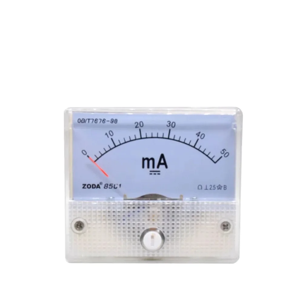 Детали лазерного оборудования амперметр 50 мА HUA 85C1 DC 0-50 аналоговая панель амперметра измеритель тока для Co2 лазерный гравер режущий станок