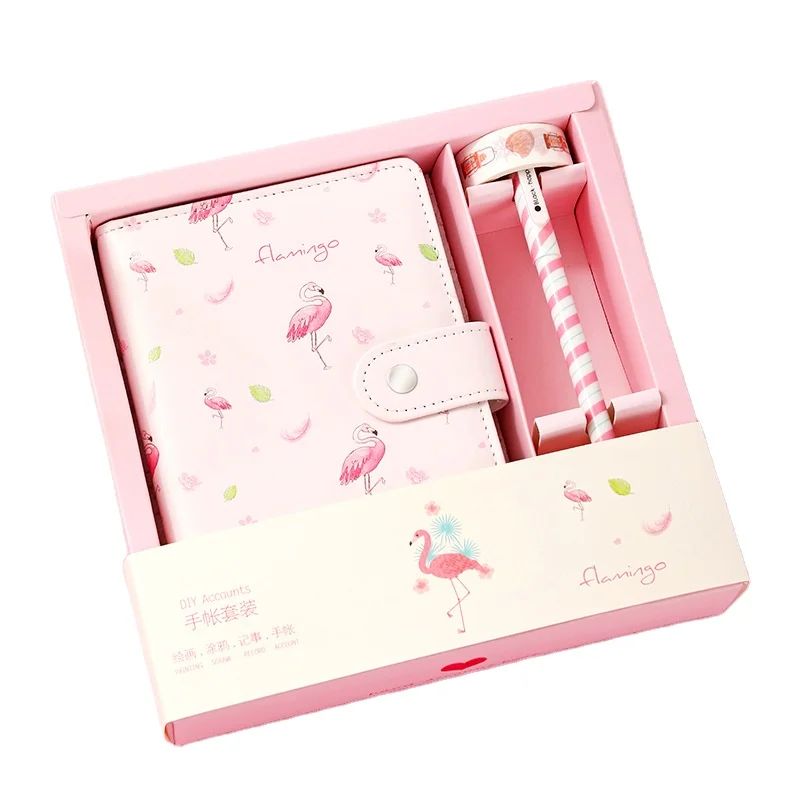 New style pink stationery &gift stationary sets cute cartoon designs school kit diy gifts for teen cheap gifts for children