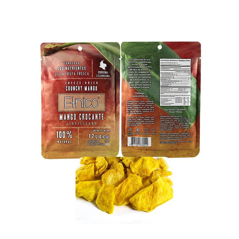 Non GMO Hot Sale Natural Freeze-Dried Mango Dried Snack Fruits Mango Crispy Leisure Food Dry Fruits