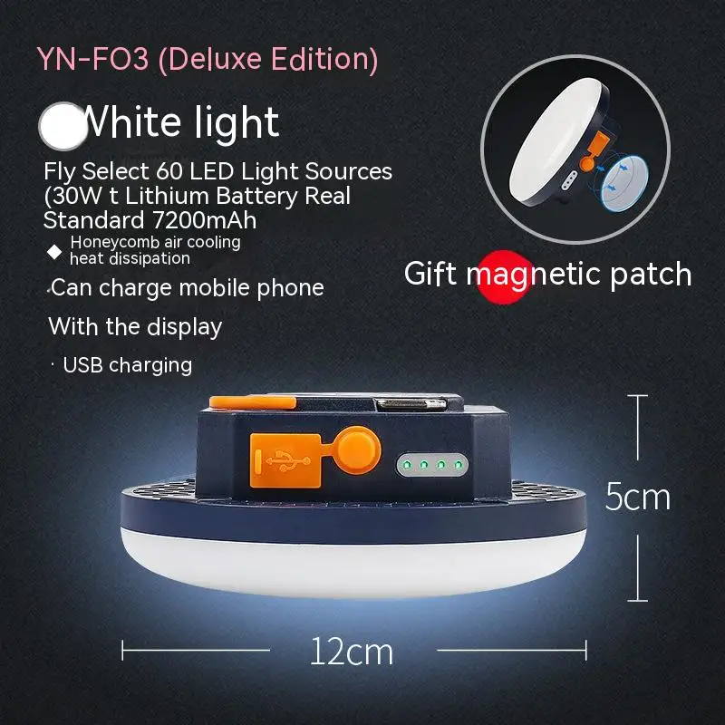 USB Rechargeable Waterproof Portable LED Camping Light with Magnet for Emergency LED Camping Lantern lamp with Power Bank