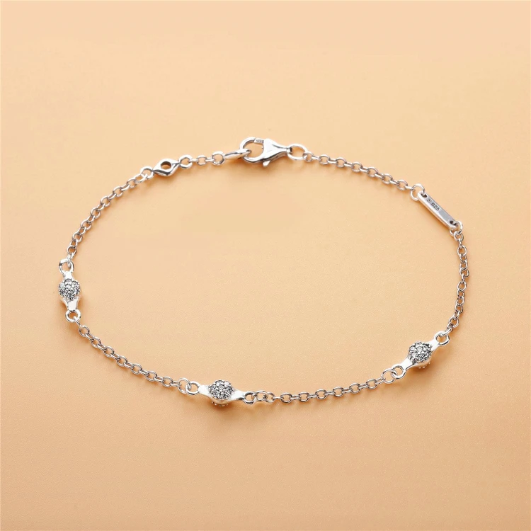 New product modern lovepods curb chain silver bracelet 925 sterling