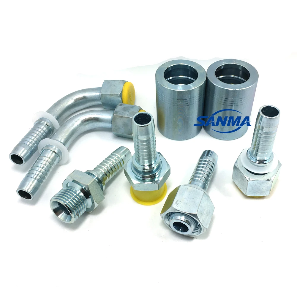OEM High-Pressure Hydraulic Hose with Hydraulic Fittings Adapters Pipe Fittings Product